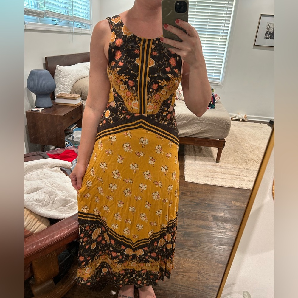 Free people floral maxi dress